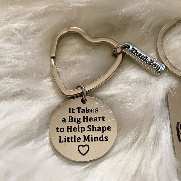 Teacher Appreciation Keychains | 3 Metal Keychains for Teachers - Picture 4 of 11